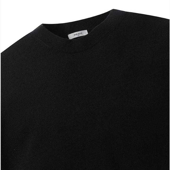 [BUNJANG] Polahem Round Knit Black (Sizes 95, 100) / 새) 라운드 니트 블랙 95, 100 미개봉 새제품