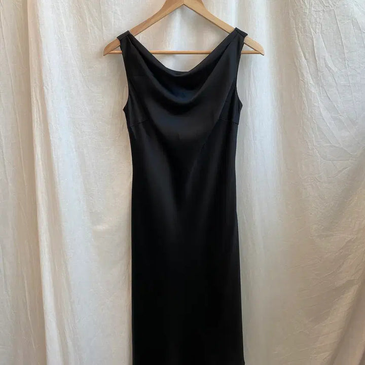 [BUNJANG] Black Drape Dress (XS) / 블랙 드레이프 원피스(XS)