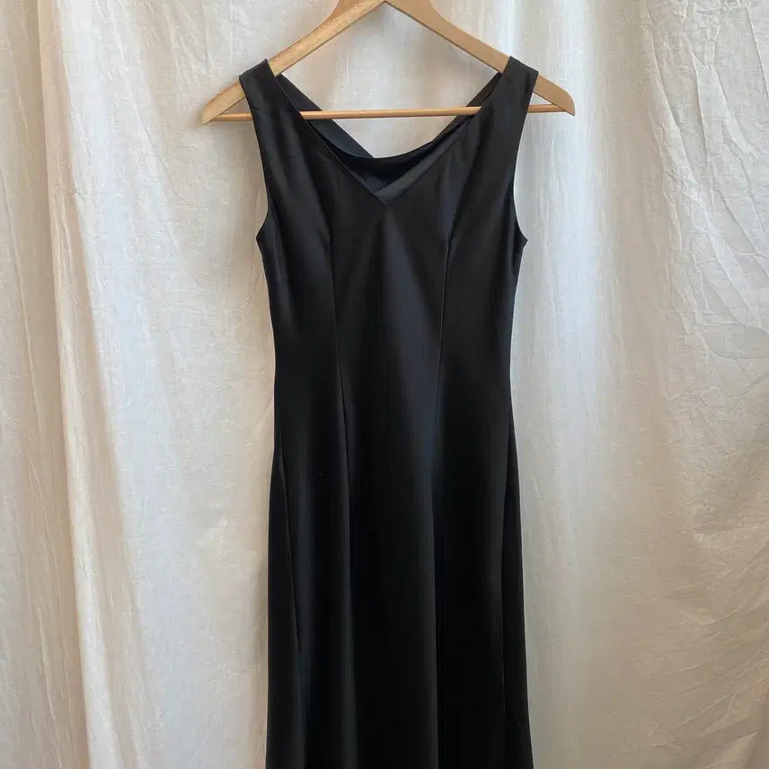 [BUNJANG] Black Drape Dress (XS) / 블랙 드레이프 원피스(XS)