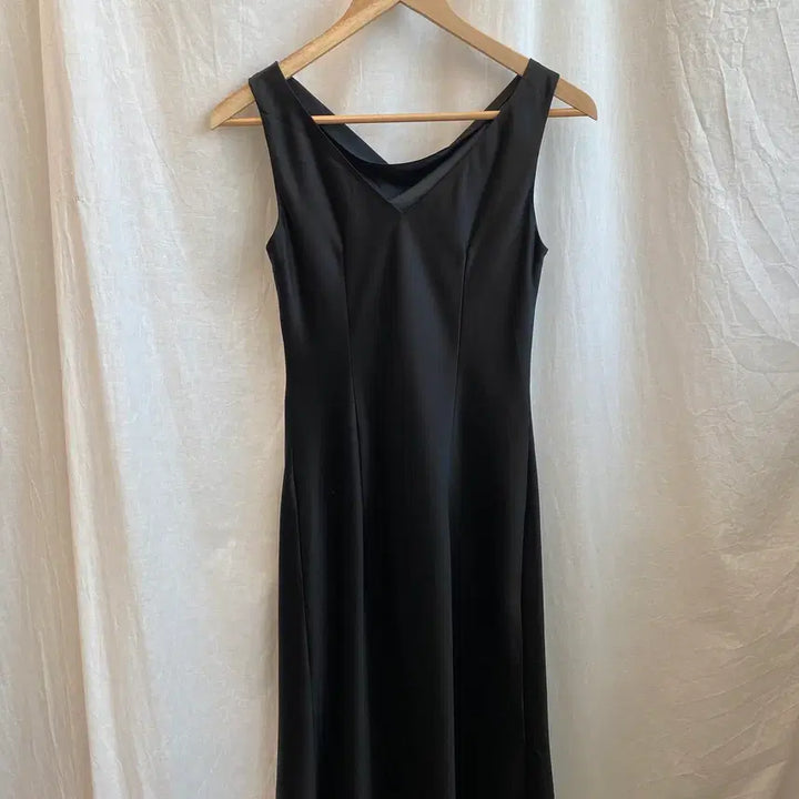 [BUNJANG] Black Drape Dress (XS) / 블랙 드레이프 원피스(XS)
