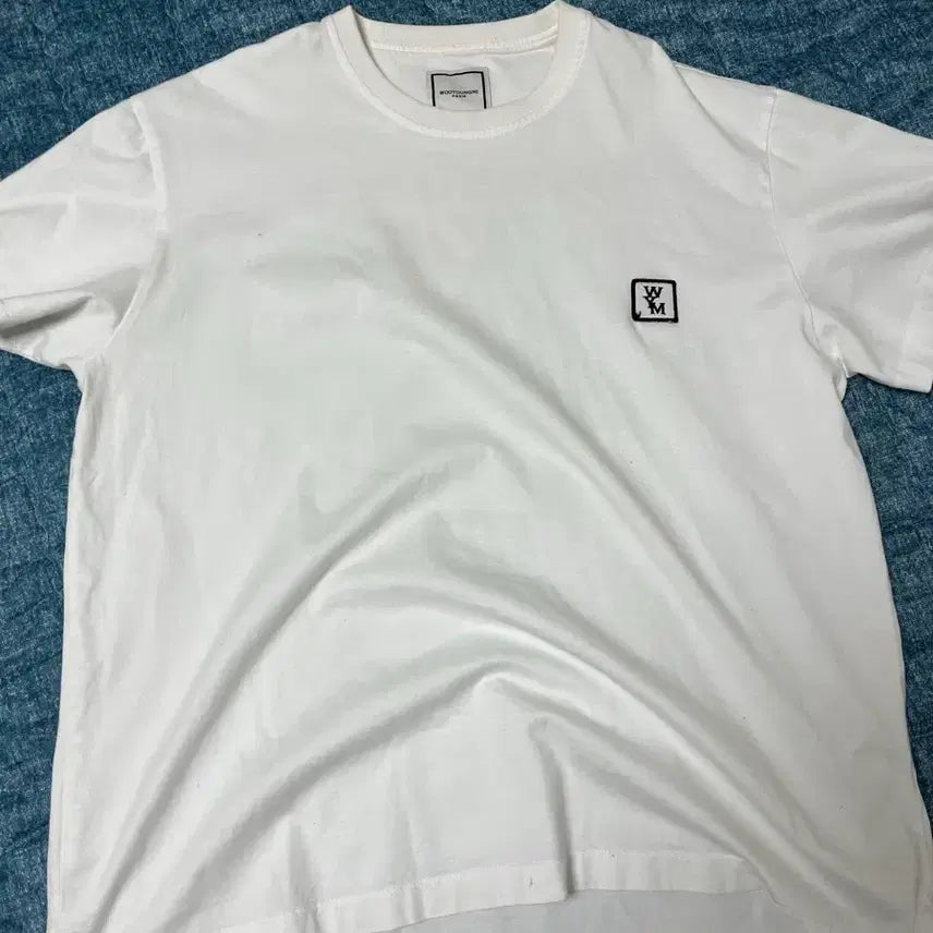 [BUNJANG] Wooyoungmi Back Logo Short Sleeve T-shirt / 우영미 백로고 반팔 화이트 46사이즈
