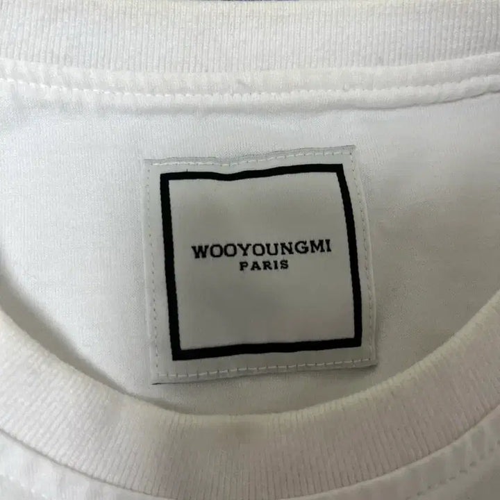 [BUNJANG] Wooyoungmi Back Logo Short Sleeve T-shirt / 우영미 백로고 반팔 화이트 46사이즈
