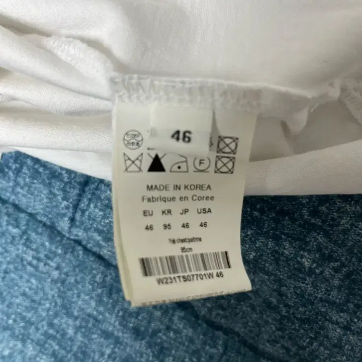 [BUNJANG] Wooyoungmi Back Logo Short Sleeve T-shirt / 우영미 백로고 반팔 화이트 46사이즈