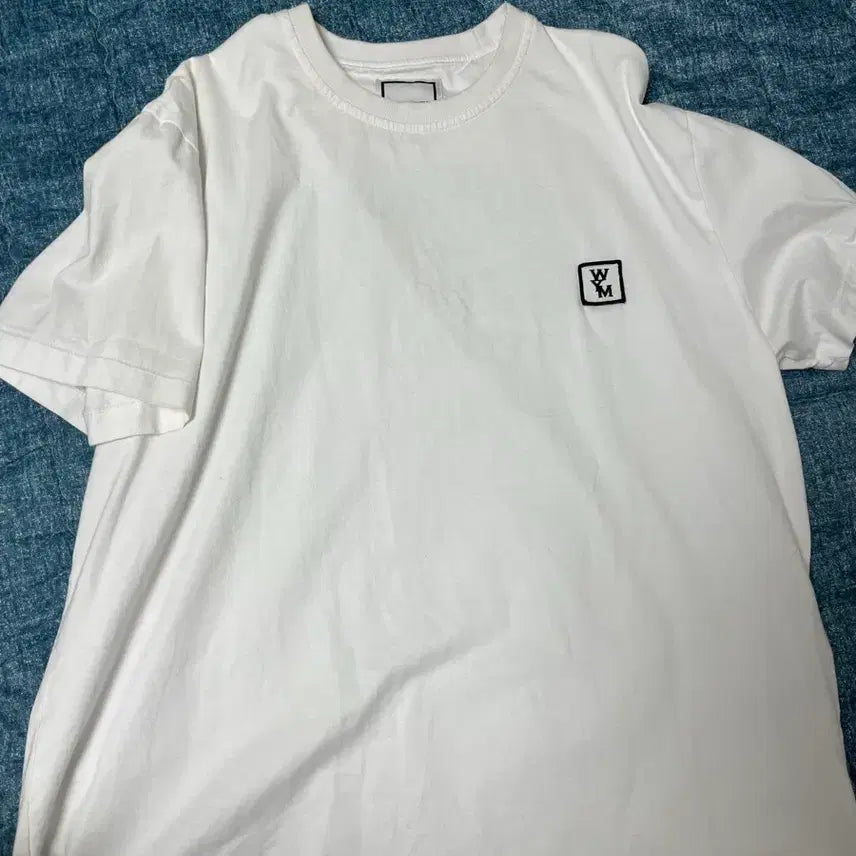 [BUNJANG] Wooyoungmi Back Logo Short Sleeve White T-shirt / 우영미 백로고 반팔 화이트 46사이즈