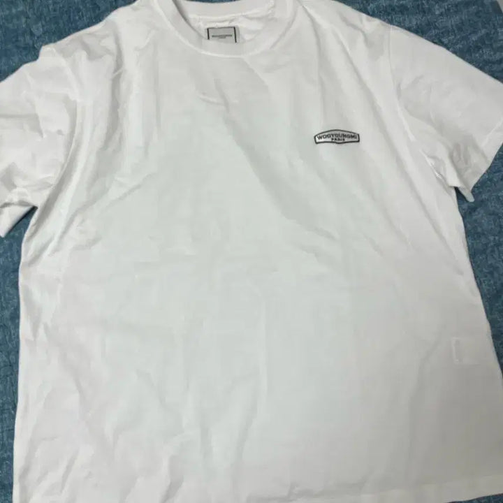 [BUNJANG] Wooyoungmi Back Logo Short Sleeve White T-shirt / 우영미 백로고 반팔 화이트 46사이즈