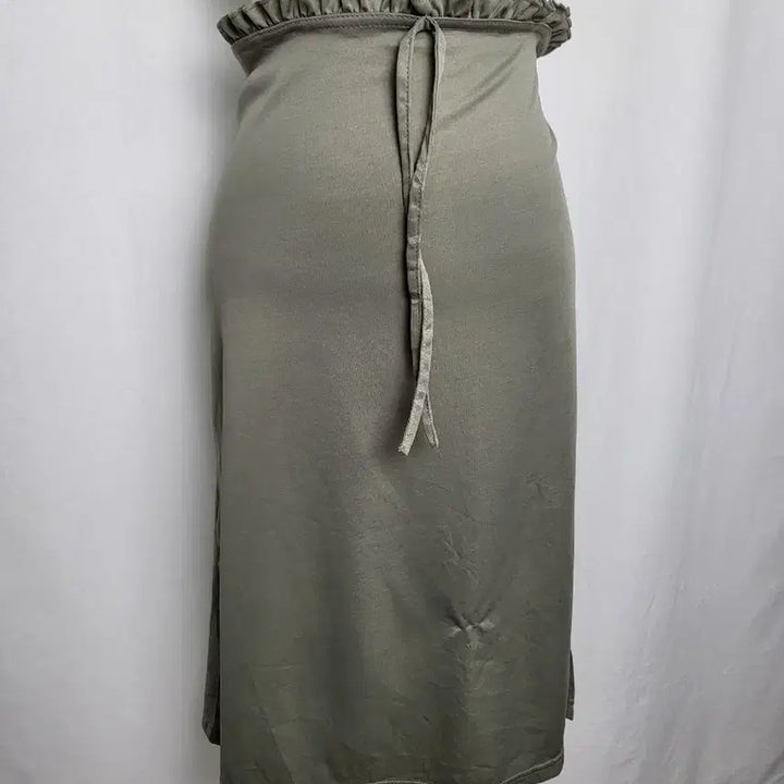 [BUNJANG] Vintage Khaki Brown Slip Skirt / 빈티지 카키브라운 슬립 스커트