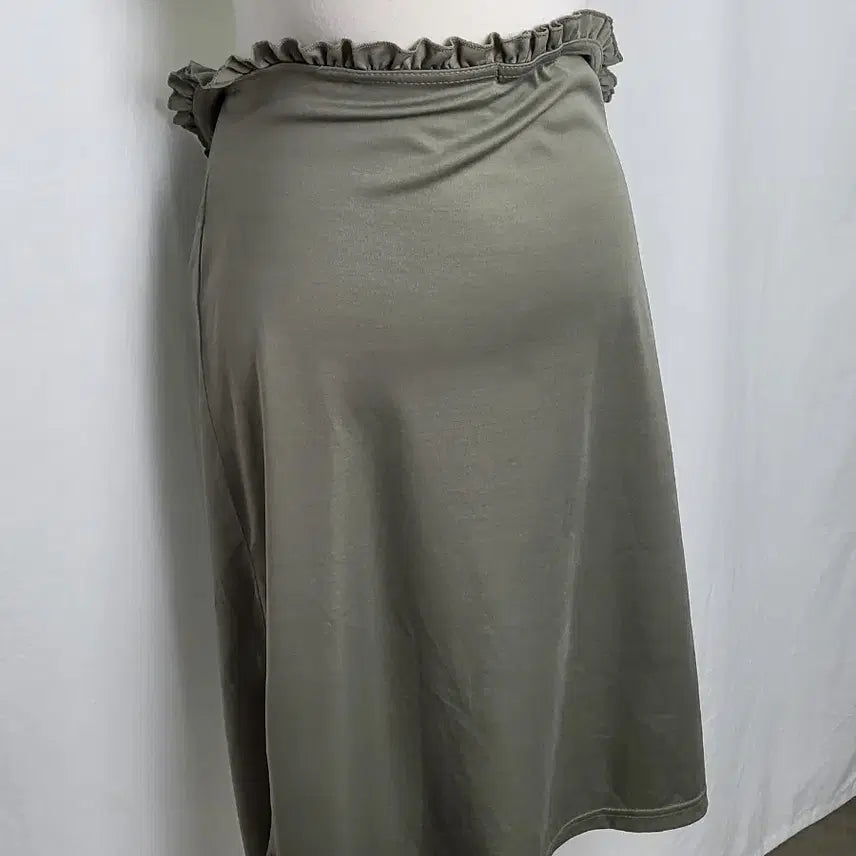 [BUNJANG] Vintage Khaki Brown Slip Skirt / 빈티지 카키브라운 슬립 스커트
