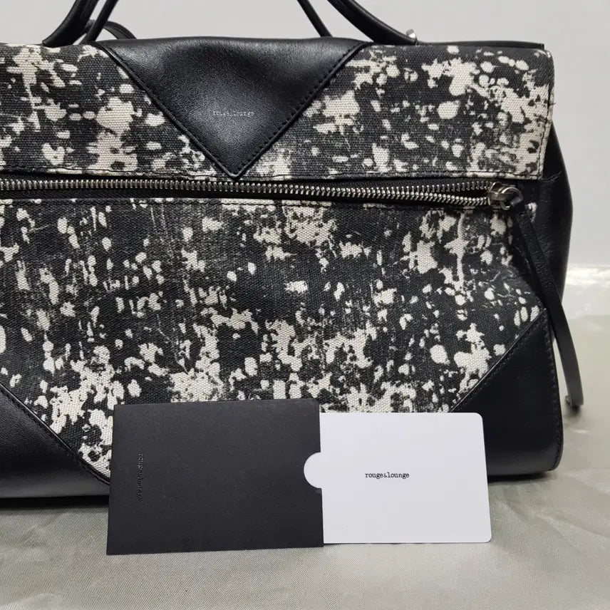 [BUNJANG] Rouge &amp; Lounge Paint Print Two-Way Bag / 루즈앤라운지/페인트프린트백/투웨이백/가로29세로21/파라오쇼핑
