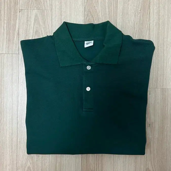 [BUNJANG] Partimento Oversized PK Half Sweat Polo Shirt - Green / 남자 파르티멘토 피케 카라반팔티 M사이즈