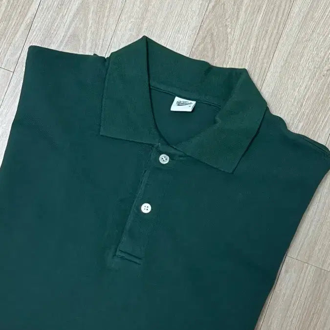 [BUNJANG] Partimento Oversized PK Half Sweat Polo Shirt - Green / 남자 파르티멘토 피케 카라반팔티 M사이즈