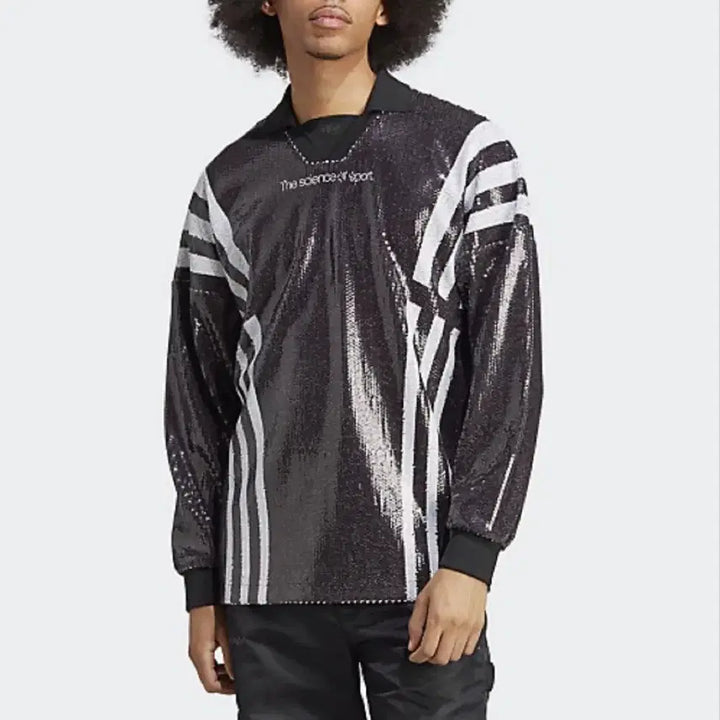 [BUNJANG] Adidas Blue Sequin Soccer Jersey / 아디다스 블루버전 시퀸 축구 져지