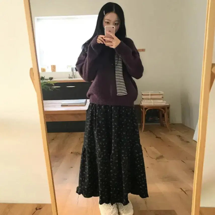 [BUNJANG] Knit Long Skirt Set / 니트 롱스커트 세트 판매