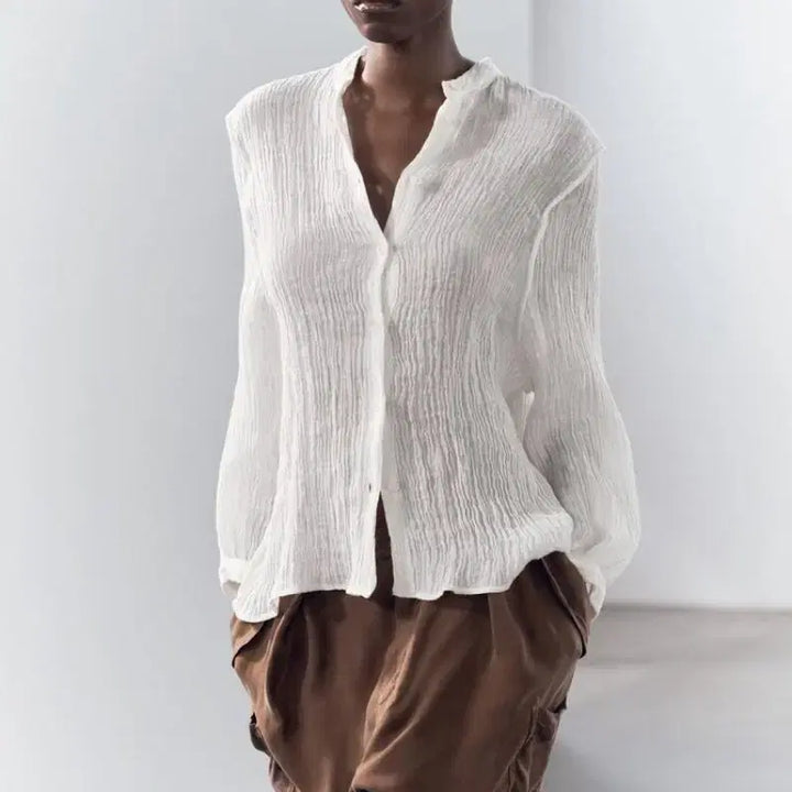 [BUNJANG] Zara ZW Collection 100% Linen Blouse / zara 자라 스트럭처 100% 리넨 블라우스 ZW COLLECTION