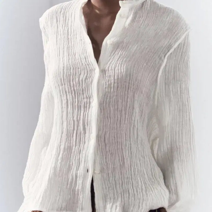 [BUNJANG] Zara ZW Collection 100% Linen Blouse / zara 자라 스트럭처 100% 리넨 블라우스 ZW COLLECTION