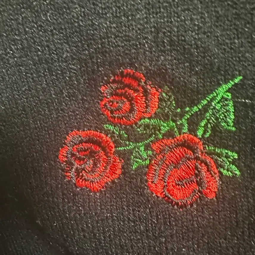[BUNJANG] Sandro Wool Cashmere Rose Embroidery Knit / 산드로 울캐시미어장미 자수 니트