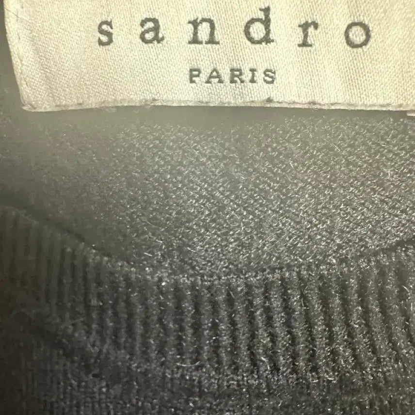 [BUNJANG] Sandro Wool Cashmere Rose Embroidery Knit / 산드로 울캐시미어장미 자수 니트