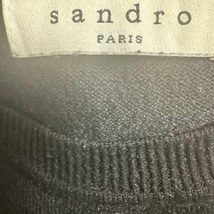 [BUNJANG] Sandro Wool Cashmere Rose Embroidery Knit / 산드로 울캐시미어장미 자수 니트