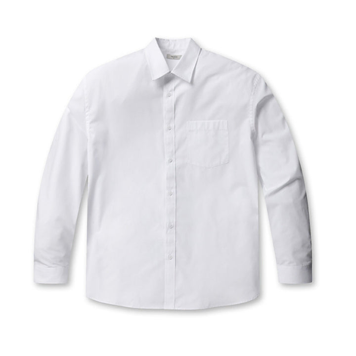 [BUNJANG] POLHAM Oversized Long-Sleeve Shirt White / 새) 오버핏 긴팔 셔츠 화이트 95, 105 새상품