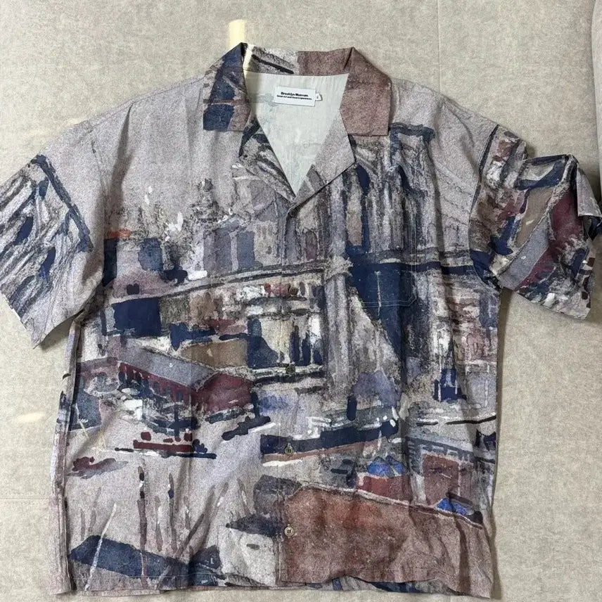 [BUNJANG] Brooklyn Museum Printed Short-Sleeve Shirt / 브루클린 뮤지엄 프린팅 반팔셔츠