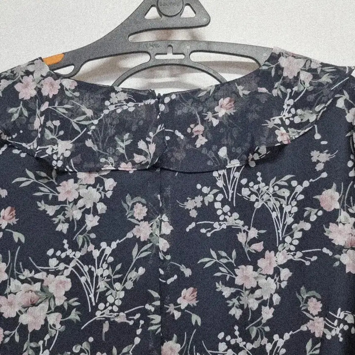 [BUNJANG] Madame Elegance Floral Chiffon Long Dress 77 / 마담엘레강스 플라워 쉬폰 롱 원피스 77