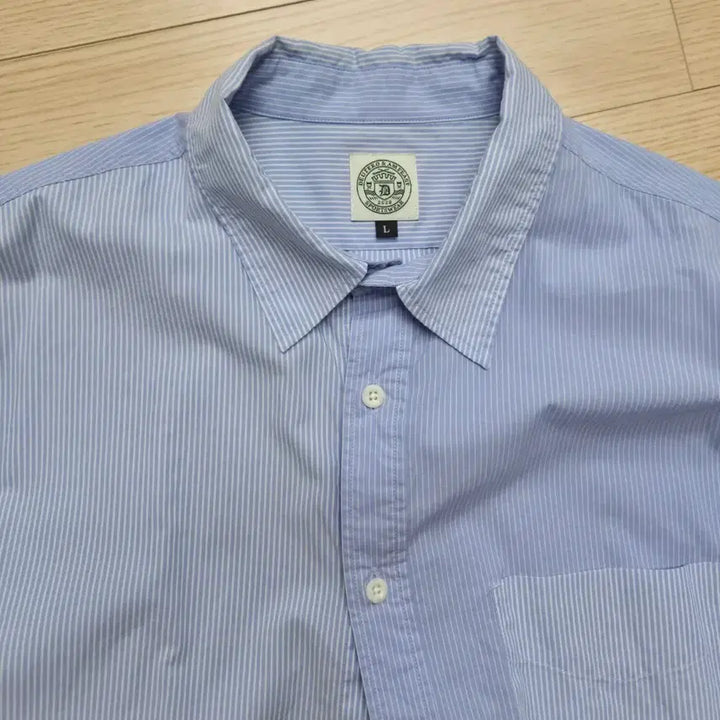 [BUNJANG] Deutero 90s Mix Blue Shirt L / 듀테로 암피스트 90년대 믹스 블루 셔츠 L