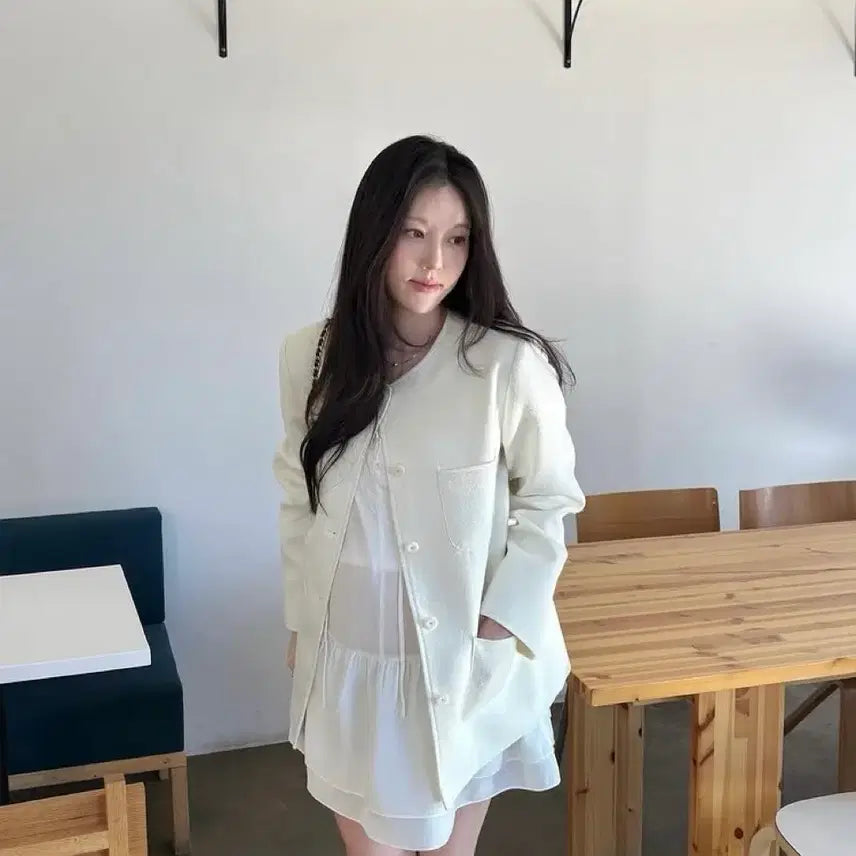 [BUNJANG] Day-In Tweed Jacket and Dress Set / 데이인 트위드 자켓
