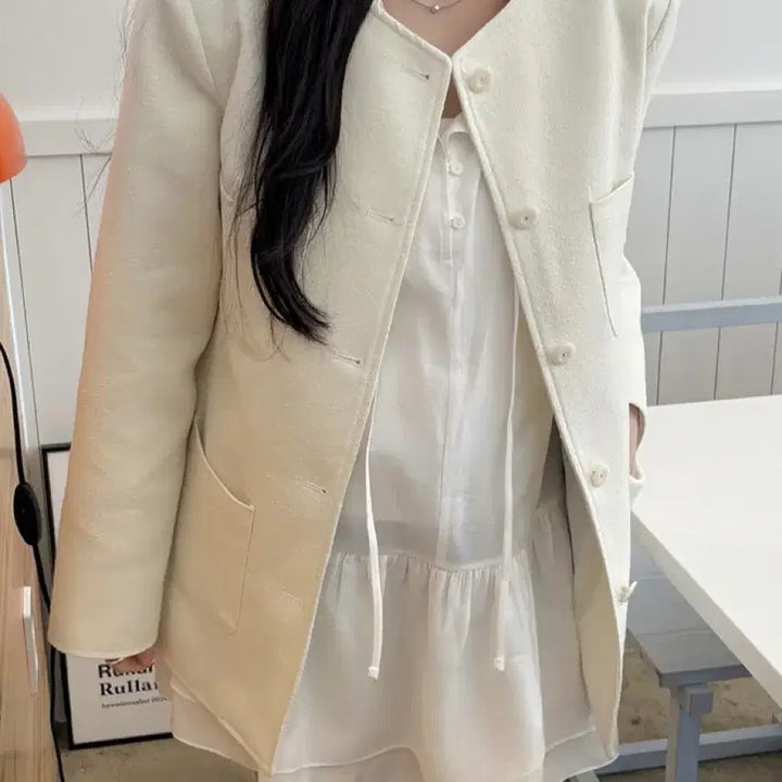 [BUNJANG] Day-In Tweed Jacket and Dress Set / 데이인 트위드 자켓