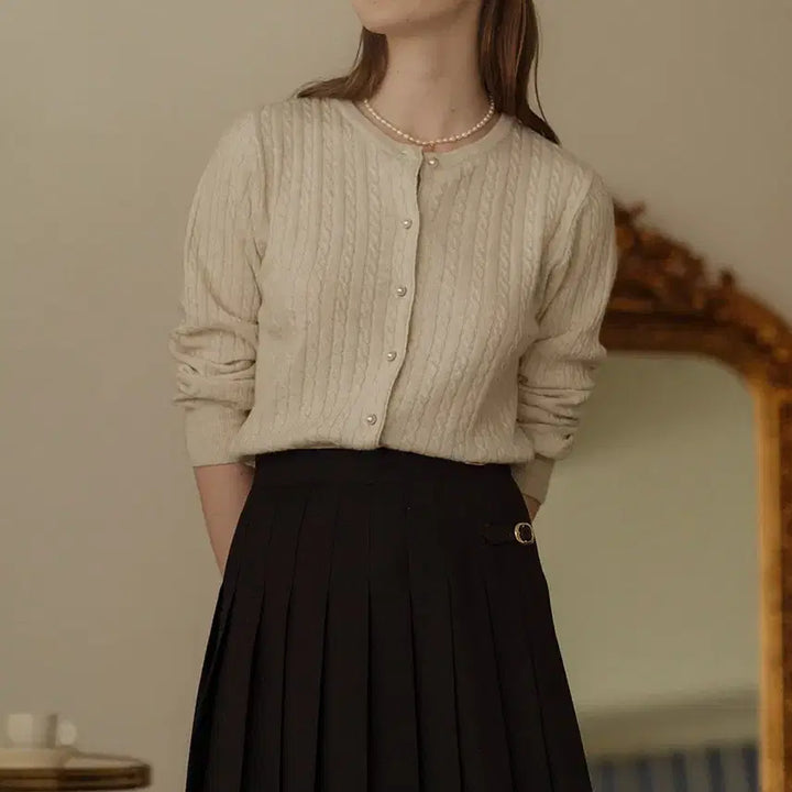 [BUNJANG] TILLIDIE Pleated Buckle Point Skirt / 틸아이다이 Buckle point pleats skirt