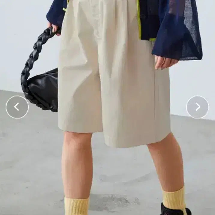 [BUNJANG] Chino Half Pants Ivory / 치노 하프 팬츠 아이보리 아메카지