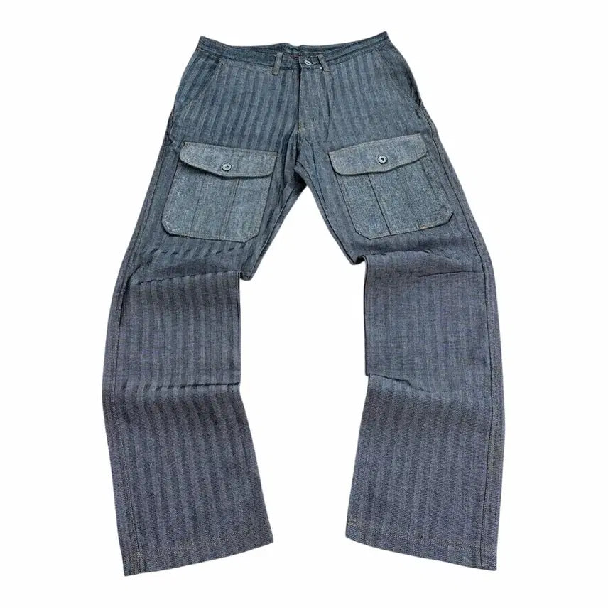 [SOLD OUT] 일본판)에비수 헤링본 패턴 포켓 코튼 팬츠