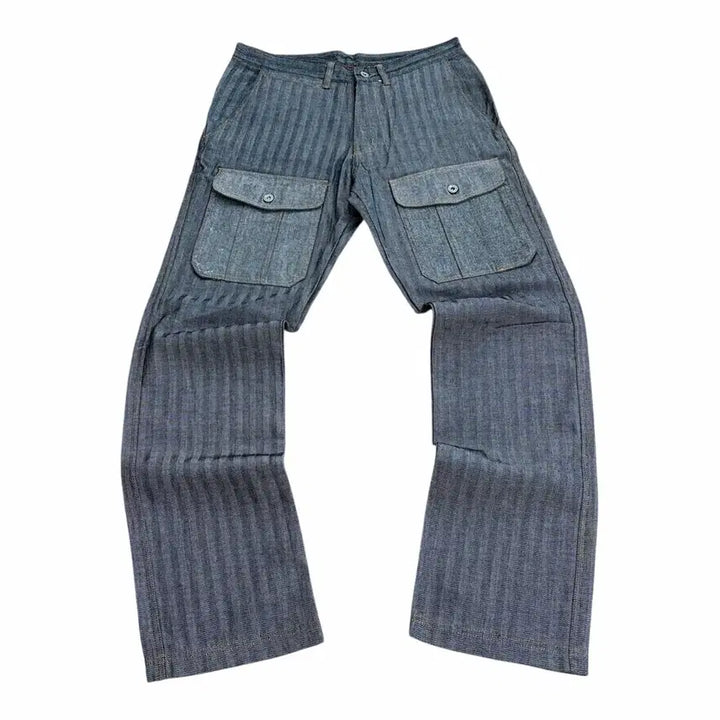 [SOLD OUT] 일본판)에비수 헤링본 패턴 포켓 코튼 팬츠