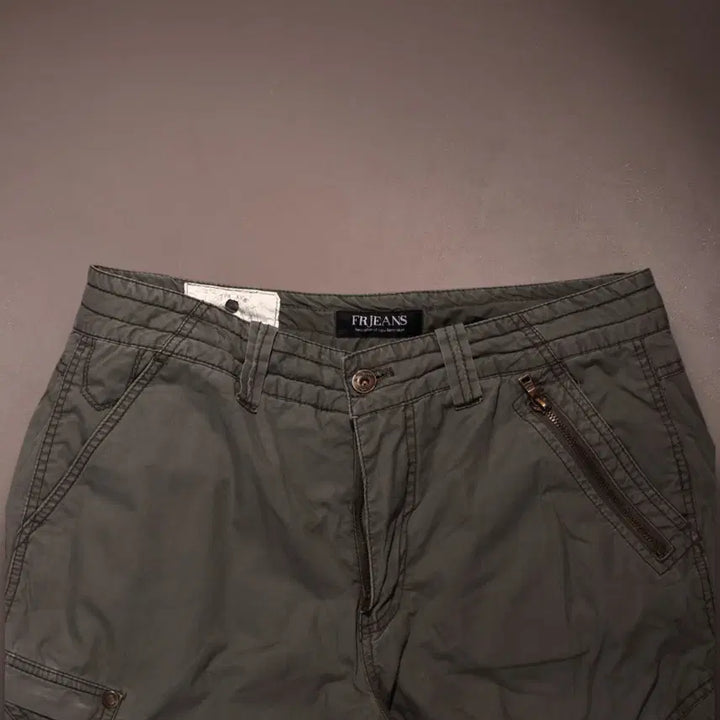 [BUNJANG] Vintage Grunge Shirred Cargo Pants C437 / 빈티지 그런지 셔링 카고팬츠  C437