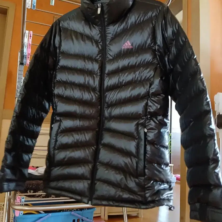 [BUNJANG] Adidas Black Lightweight Padded Jumper / 아디다스 블랙 경량 패딩 점퍼