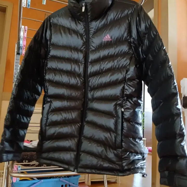 [BUNJANG] Adidas Black Lightweight Padded Jumper / 아디다스 블랙 경량 패딩 점퍼