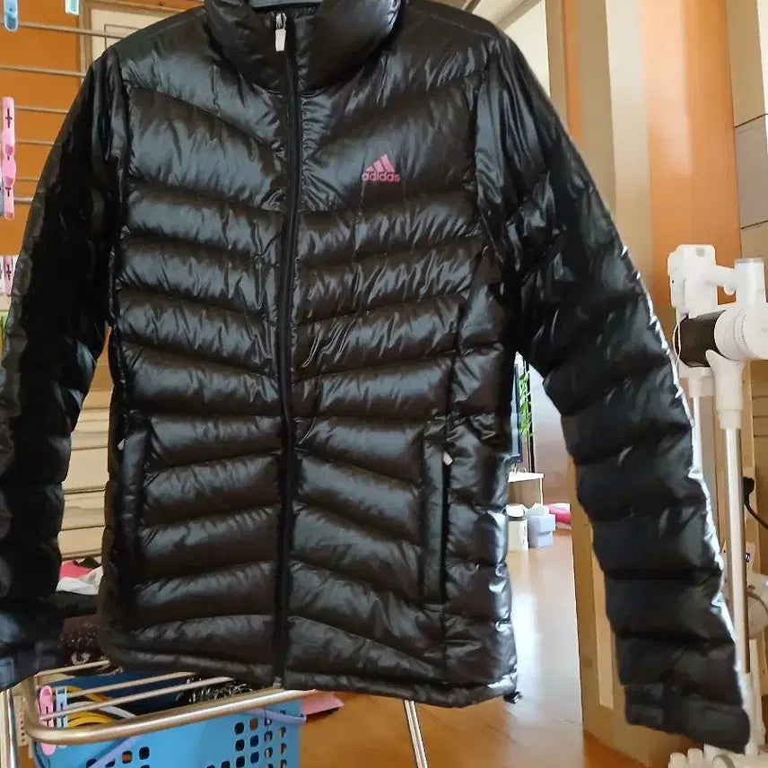 [BUNJANG] Adidas Black Lightweight Padded Jumper / 아디다스 블랙 경량 패딩 점퍼