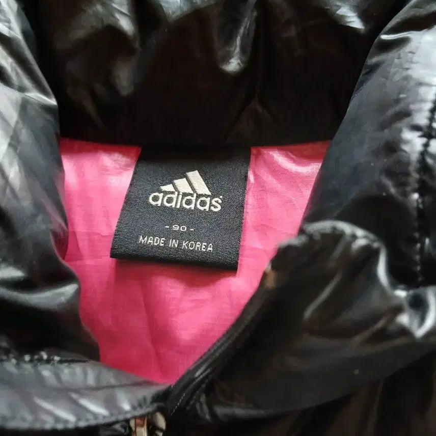 [BUNJANG] Adidas Black Lightweight Padded Jumper / 아디다스 블랙 경량 패딩 점퍼