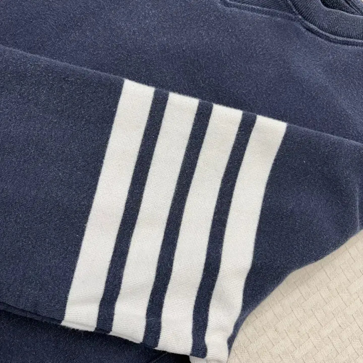 [BUNJANG] Thom Browne Navy 4-Bar Sweatshirt / 톰브라운 네이비 4선 맨투맨