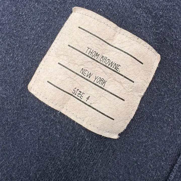 [BUNJANG] Thom Browne Navy 4-Bar Sweatshirt / 톰브라운 네이비 4선 맨투맨