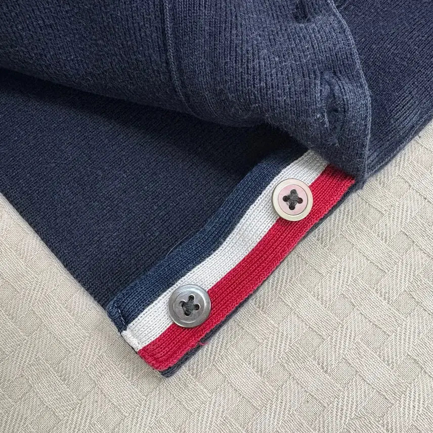[BUNJANG] Thom Browne Navy 4-Bar Sweatshirt / 톰브라운 네이비 4선 맨투맨