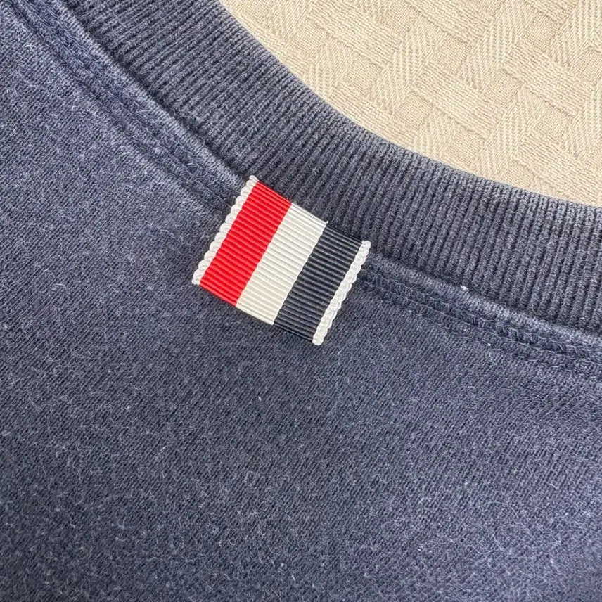 [BUNJANG] Thom Browne Navy 4-Bar Sweatshirt / 톰브라운 네이비 4선 맨투맨