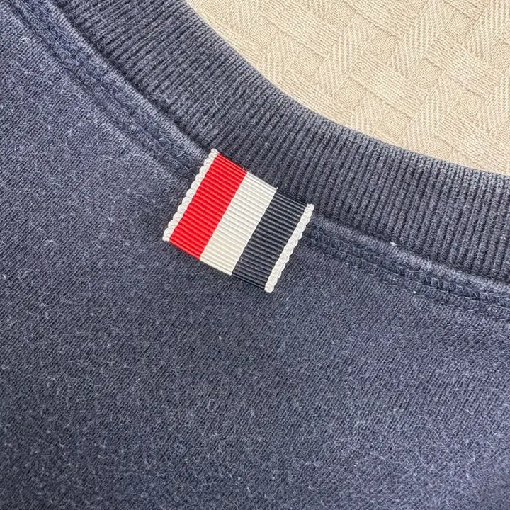 [BUNJANG] Thom Browne Navy 4-Bar Sweatshirt / 톰브라운 네이비 4선 맨투맨