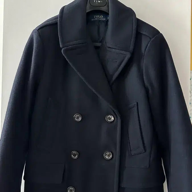 [BUNJANG] Polo Ralph Lauren Navy Padded Pea Coat / 폴로 랄프로렌 네이비 패딩 피코트