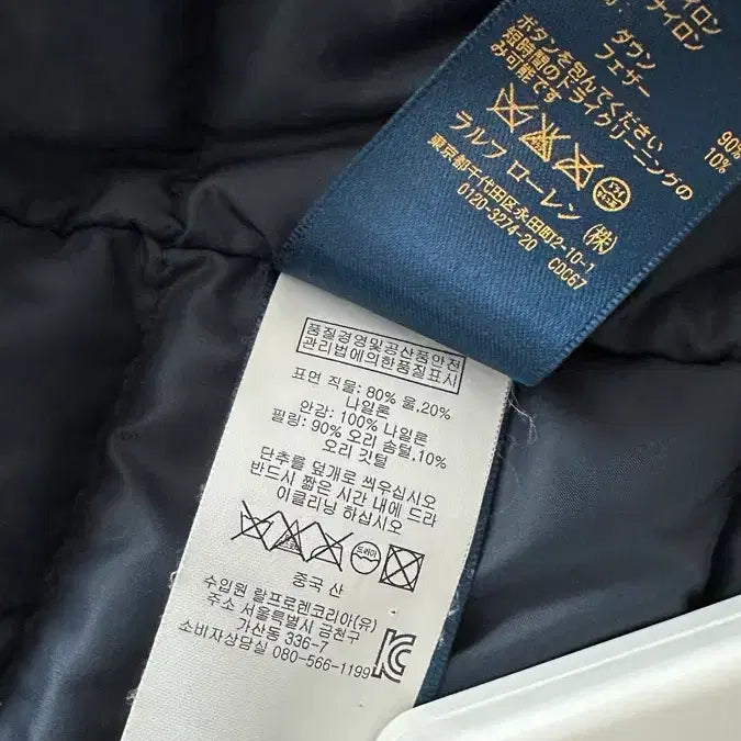 [BUNJANG] Polo Ralph Lauren Navy Padded Pea Coat / 폴로 랄프로렌 네이비 패딩 피코트