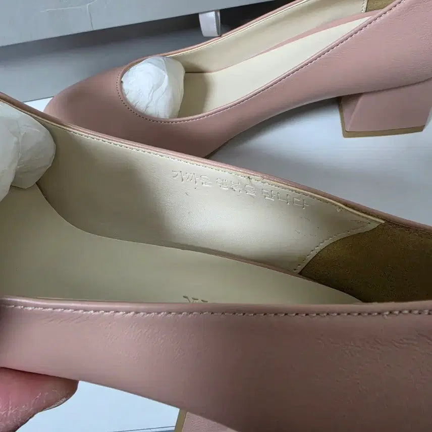 [BUNJANG] Fascina Handmade Pink Leather Shoes / 파시나르 수제화 구두 핑크 미착용 새상품