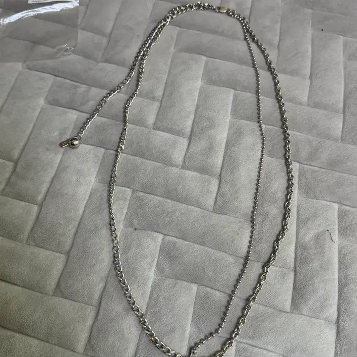 [BUNJANG] Numbering Silver Chain Belt / 넘버링 실버 체인벨트 