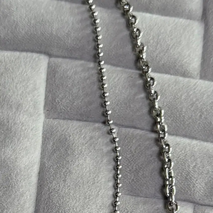 [BUNJANG] Numbering Silver Chain Belt / 넘버링 실버 체인벨트 