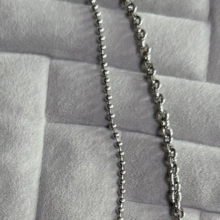 [BUNJANG] Numbering Silver Chain Belt / 넘버링 실버 체인벨트 