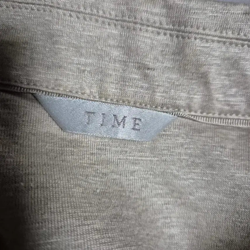 [BUNJANG] Time Homme Linen PK Polo Shirt / 타임옴므 린넨 PK 카라티 105 라이트베이지