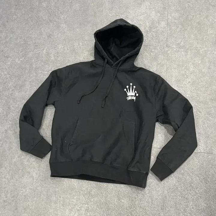 [BUNJANG] Stussy Crown Hoodie Black / 스투시 크라운 후드 블랙