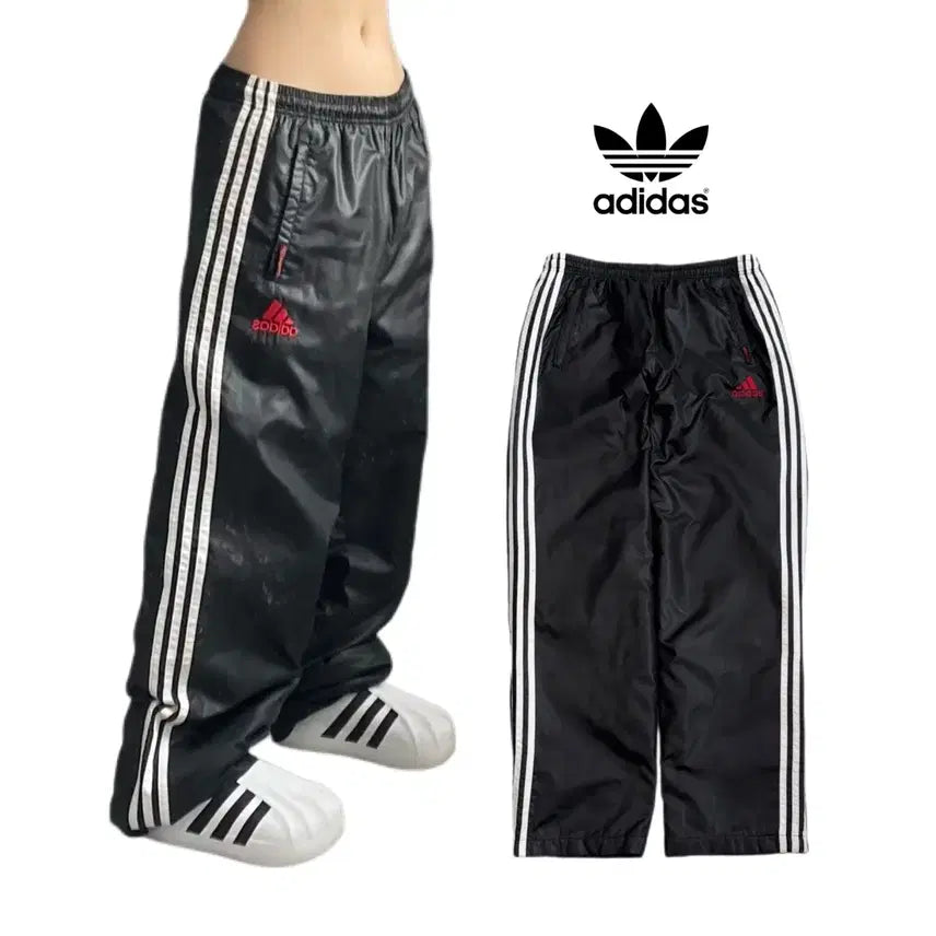 [BUNJANG] Adidas 00s Three-Stripe Old School Track Pants / 아디다스 00s 삼선 올드스쿨 바람막이 트랙팬츠